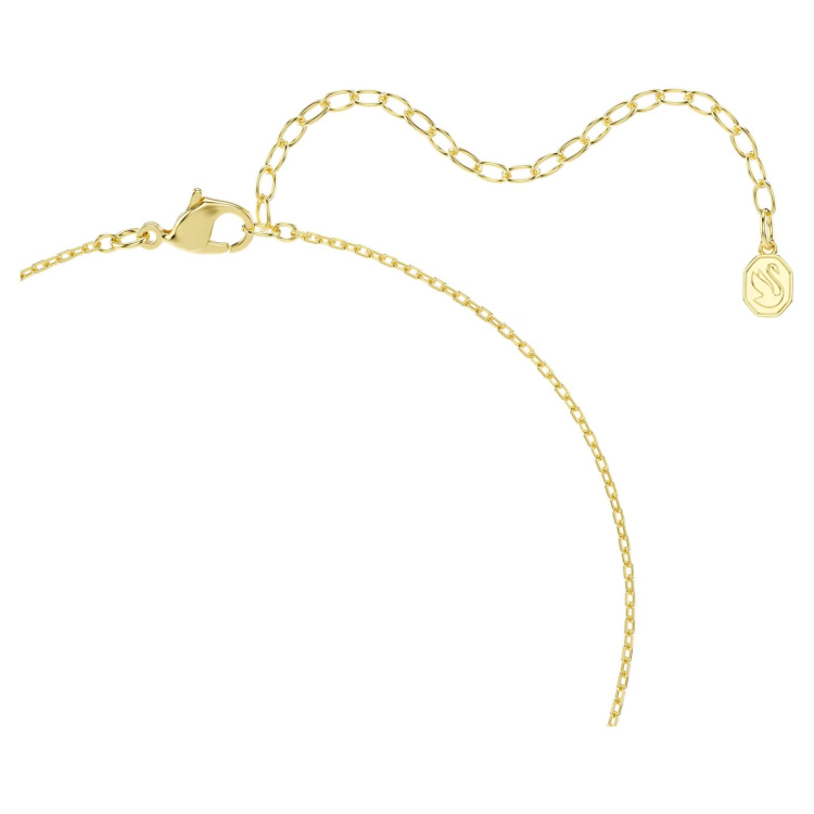 Millenia drop earrings Cushion cut, Green, 18K gold finish